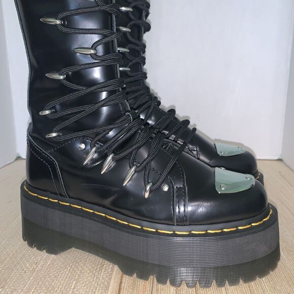 Dr. Martens Women's 1B60 MAX LTT Knee High Platform Black US 7 RARE Goth/Grunge - Picture 6 of 16